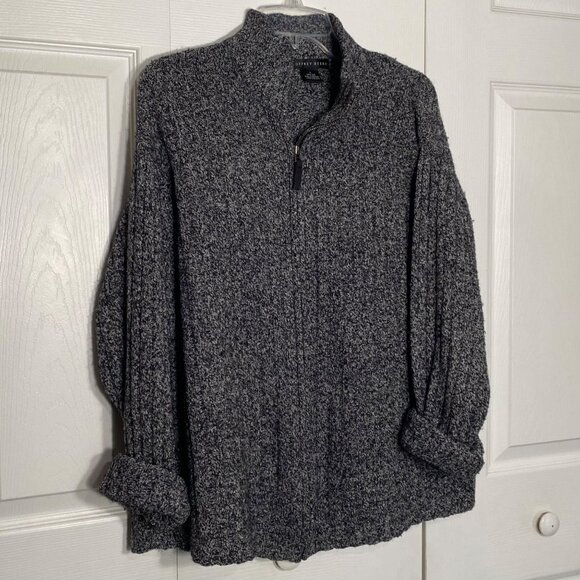 Geoffrey Beane Textured Men's zip-front cardigan sweater - Picture 2 of 10